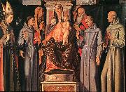 VIVARINI, family of painters Holy Family (Sacra Conversazione) ewt Spain oil painting artist